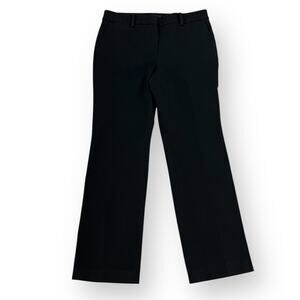 Talbots Dress Pants Womens 10 Barely Boot Black Bootcut Flat Front Stretch Ponte